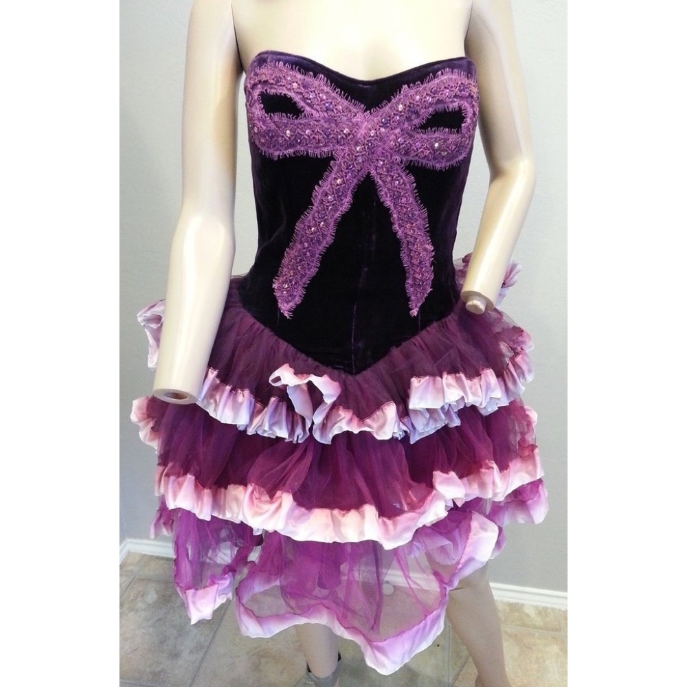 Betsey Johnson - Purple Tulle Mini Dress